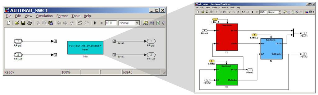 Simulink *.arxml Figure 6. DaVinci Architecture export and import into MATLAB and Simulink.