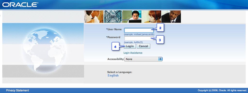 ACCESSING THE SYSTEM 1. Enter the following URL into the web browser https://erp.csc.cps.k12.il.us/oa_html/appslogin. 2. Enter your User Name, which is your CPS Network user name (not case sensitive).
