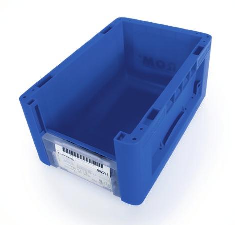 5 mm x Depth 297 mm x Height 147 mm, max fill weight: approx 12 kg, Colour: blue This container recently developed in cooperation with