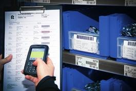 It does not require a PC and can be used with all systems. The mobile scanner reads the barcodes of the articles to be ordered from the labels or the barcode catalogue.