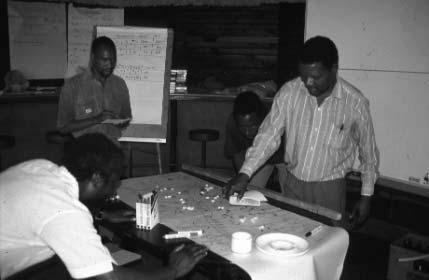 Figure 3 Participants at a wildlife management workshop playing