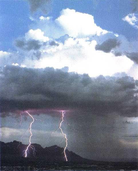 High-voltage electrical discharges, such as lightning, can