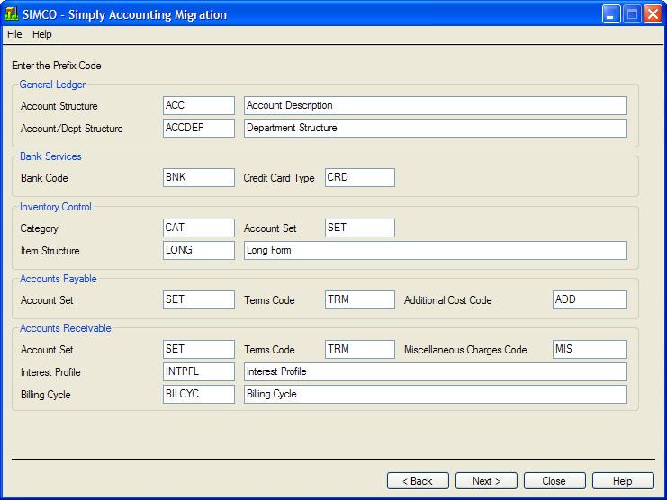 Run the Simply Accounting Migration Program 5.