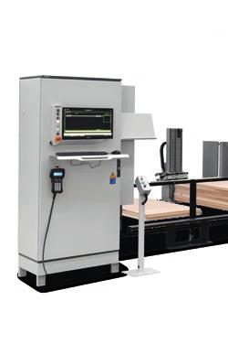 Loading and unloading solutions Automated cell for machining a batch of panels or doors.