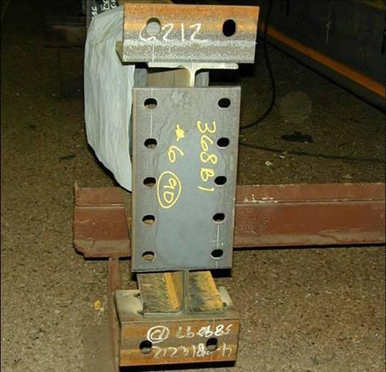 comparison to the beam flange Top and Bottom Angle with Shear End Plate Connection Angles are bolted or welded to the top and