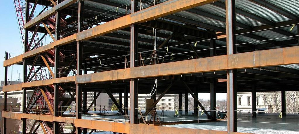 Braced Frames Diagonal bracing creates stable triangular configurations within the steel building frame (AISC 2002) Braced frames are often the most economical method of resisting wind