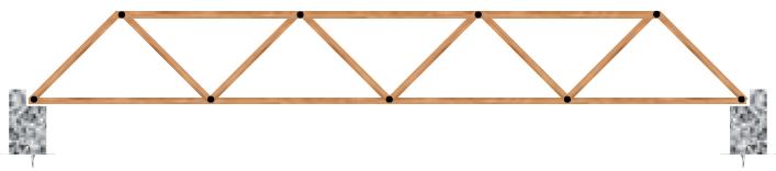 TYPES OF STRUCTURES Trusses They are composed of slender rods usually arranged in triangular fashion.