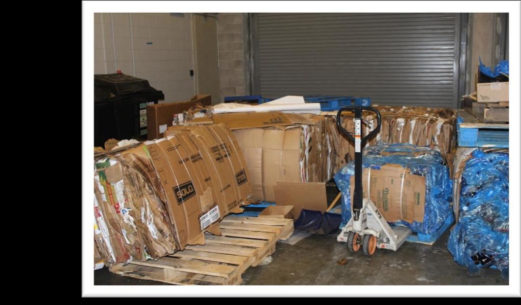 Cardboard Baling Program 2 cardboard compactors Aggressive post consumption