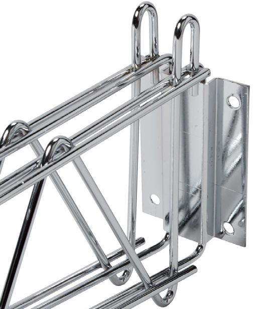 Wall Mounting Wall Mounting Bracket Sets As part of the Regency Space Solutions wire shelving collection, these deep wall mounting brackets are designed to mount one Regency Space Solutions chrome