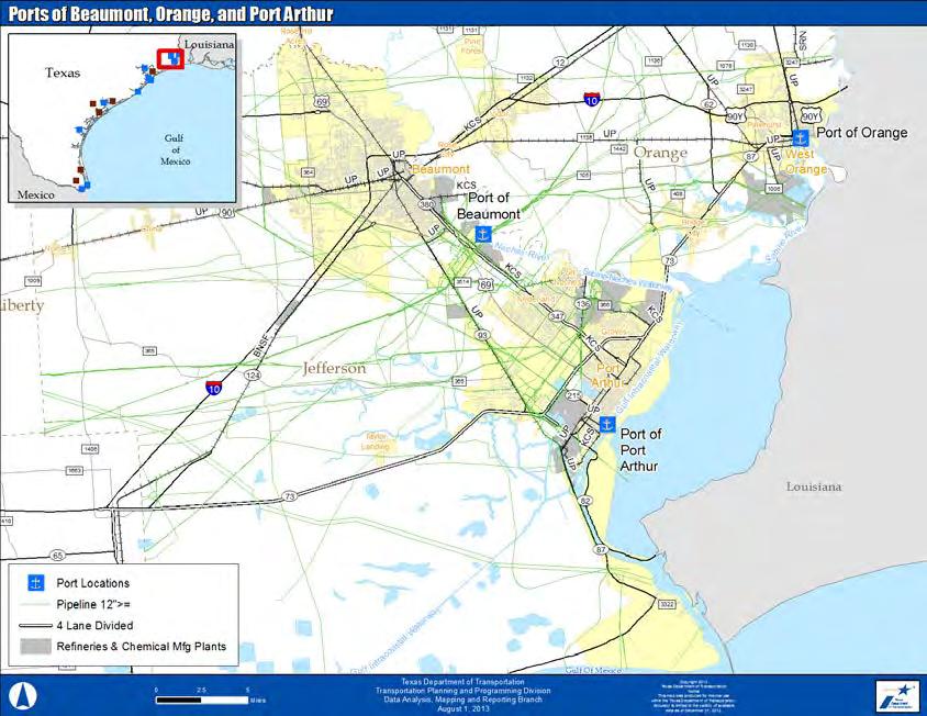 PORT AT-A-GLANCE Port of Orange Orange, TX Legal Name: Orange County Navigation and Port District Draft: Deep 2011 Cargo Tonnage: 94,504 (All commodity types in tons) Annual Economic Impact: $1.