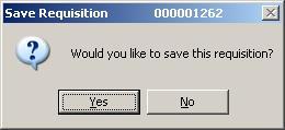 The OK button is used to save any newly entered or modified data.