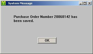 Number of Items: The system will increase this field sequentially as line items are added to the PO. It indicates the number of lines entered into the purchase order (including comment lines).