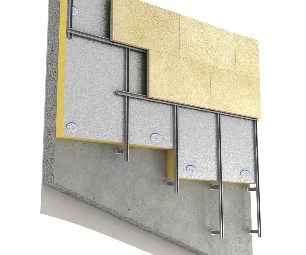 Figure 1 Example installation Between studs and on the external face of sheathing/studs external to internal 14.