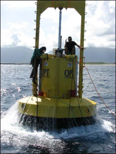 Renewable Energy Project Experience OPT Wave Energy Conversion Buoy, KMCBH Oceanlinx Wave Study, Maui Hawaii Ocean Current Energy Resource Assessment WETS Geophysical Surveys NWEI Azura Buoy