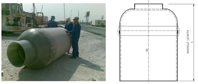TAMDID PIPES GRP MANHOLE BROCHURE 1) Types & Description of Manholes: Tamdid Pipes offer two types of Manholes; Structural and Liner Manholes: a.