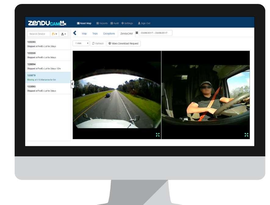 Live In-Vehicle Cameras PROTECT YOUR FLEET AND WORKFORCE ZenduCAM does all the work for you. Instinctively.