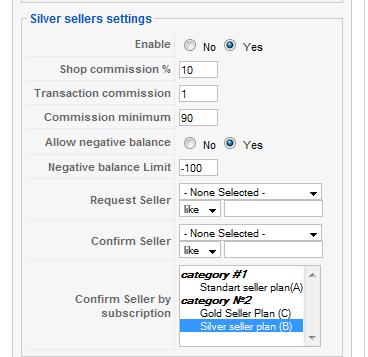 To allow an administrator approved nick must pick a nick and click on the button "Confirm sellers" Once the administrator approves the user, a value in the "Fields for commerce" automatically change