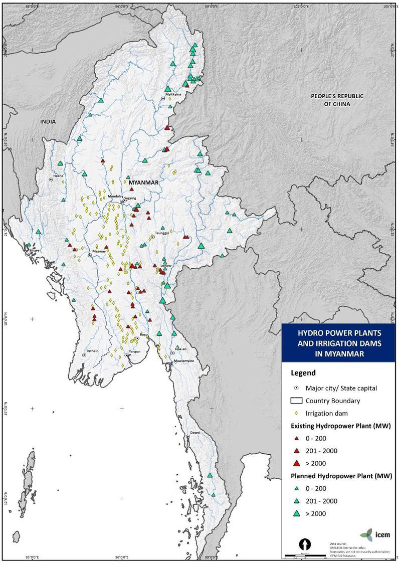 Status of Hydropower Projects in Myanmar