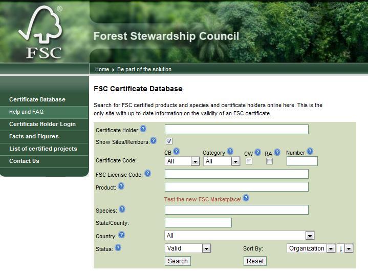 Procedures for checking 1. Look for COC Certificate Number and FSC claim for each item 2.
