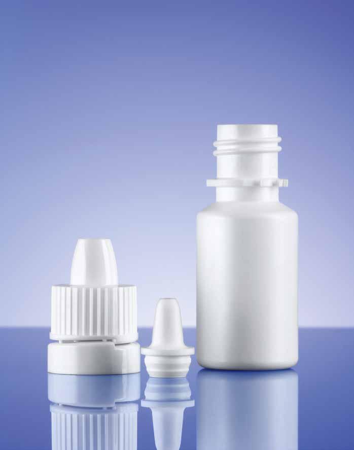 Packaging for ophthalmic applications System D : Accessories Tamper-evident screw cap Dropper 0 Tamper-evident screw cap Dropper ref Drops/ml +/- 0%