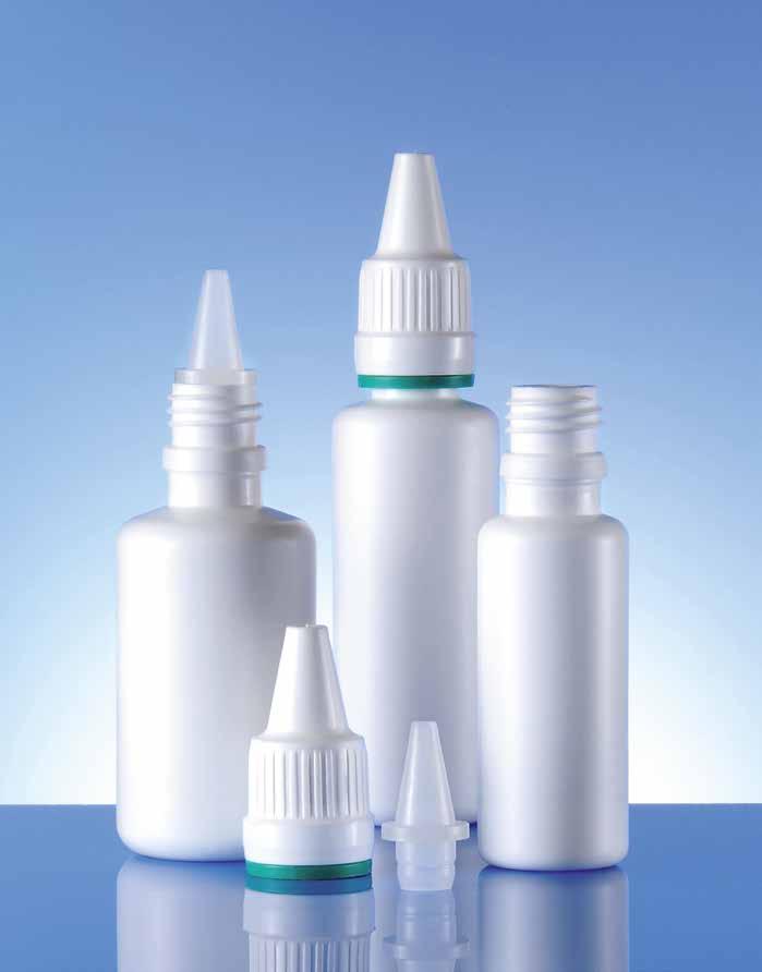 Packaging for ophthalmic applications System PR and CT 0 ref ml ml 0* 0 PR PR 0 PR * Available in LDPE Material: bottle HDPE, dropper LDPE, cap HDPE