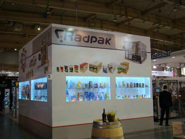 International Events SINCE RADPAK WAS FOUNDED, WE HAVE PRESENTED OUR PACKAGING EQUIPMENT IN