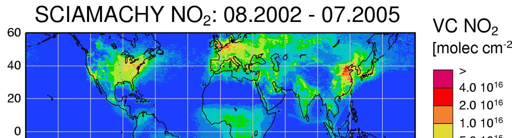 SCIAMACHY Tropospheric NO 2 pollution