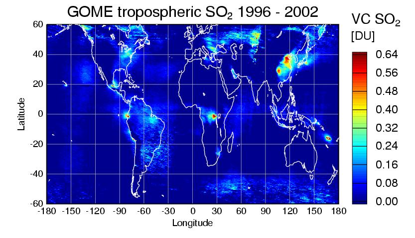 Tropospheric SO 2 : The global View 7