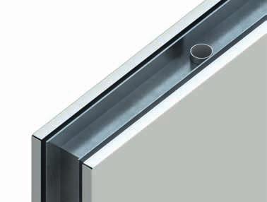 Available in lengths up to 3.4m UltraTech Precision Integrated Conduits 25mm diameter rigid UPVC conduits placed at 260mm from panel ends.