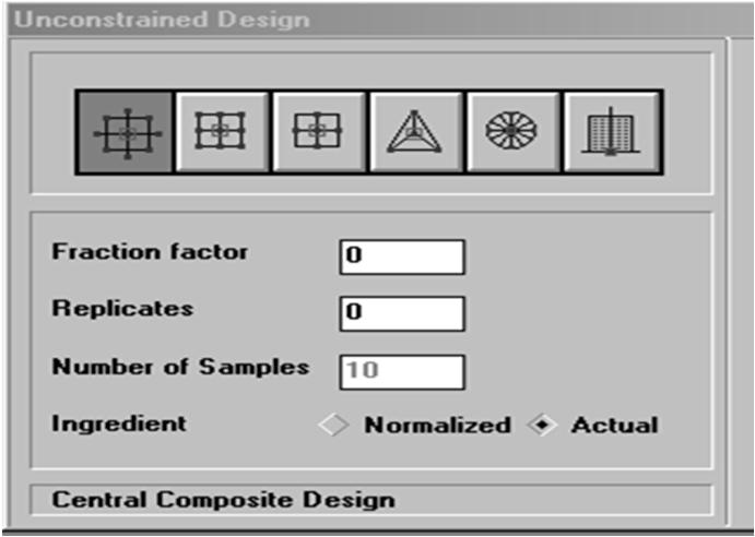 Design method selection Central
