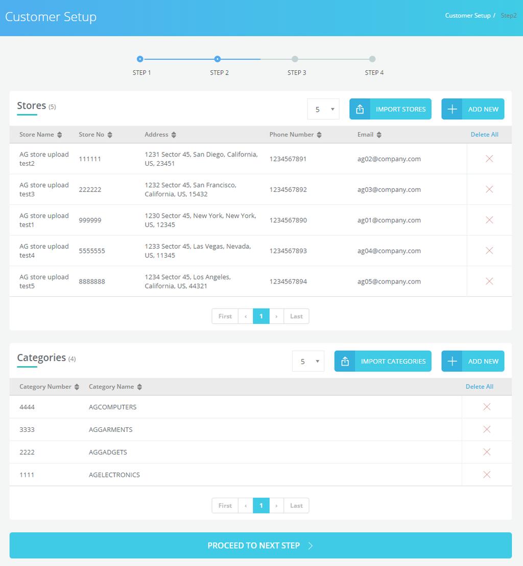 Page 14 Custmer Setup: New Stres & Categries 17.