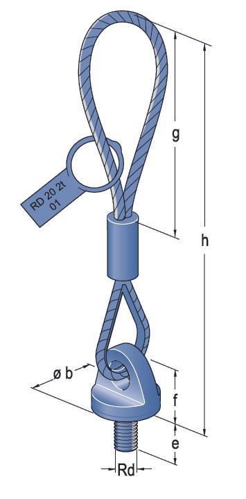 32 Figure 24. Wire rope lifting device equipped with a pressure plate Table 18.