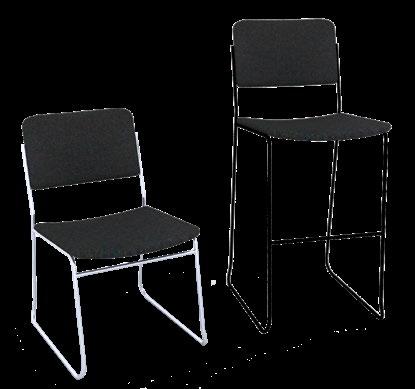 FURNITURE Standard Chairs A. Side Chair, Black B.