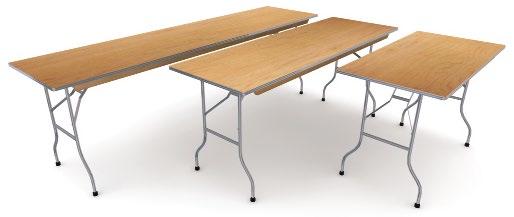 DISPLAY TABLES & COUNTERS Skirted Tables & Counters 4 w x 2 d x 30 h 6 w x 2