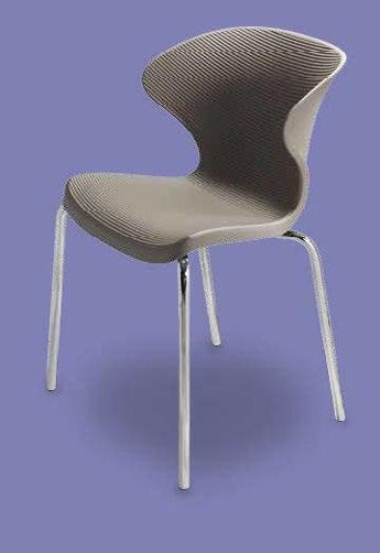 ZENITH A) ZENCHR Chair (white, chrome) 18.