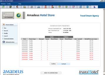 Amadeus Hotel Store segment Remark added to