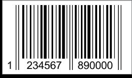 1 Basic requirements for barcodes Number There should be a barcode on each side of the product in