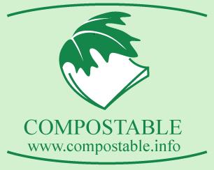 Certified compostable products: Comply to Canadian BNQ (CAN/BNQ 0017-088) and ASTM 6400