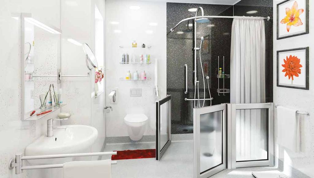 Independent Living Combines inclusivity with practical luxury How Independent Living Providers benefit from Spapanel Design led interiors accessible to all Clean, hygienic