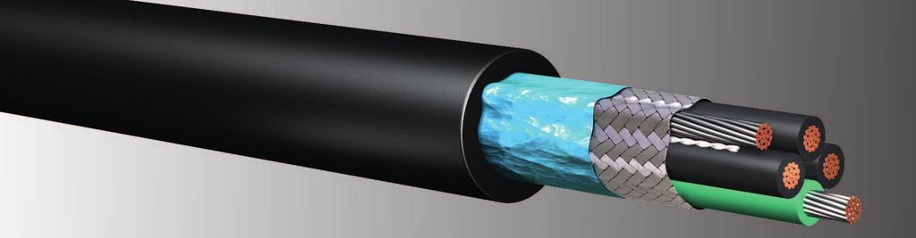 CABLES 3 e) Shielding Typical types of shields used are: metallic paper or charcoal or aluminium tape screen strip or strip screen or copper wire braid or copper sleeve double braid or double copper