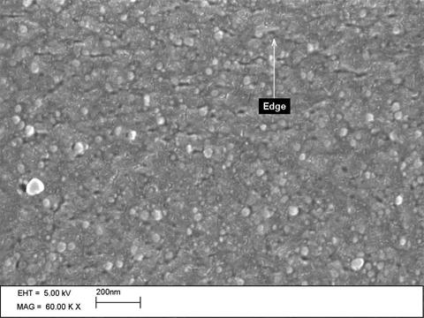Such a 3-dimensionally homogeneous inorganic nanoparticle dispersion structure explains the ceramic-like abrasion resistance, as well as the high optical clarity. (a) (b) Figure 1.