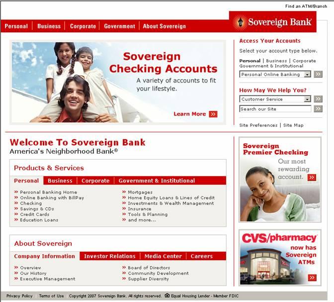 Sovereign.com Initiatives Sovereign has done significant promotion with CVS/pharmacy at Sovereign.