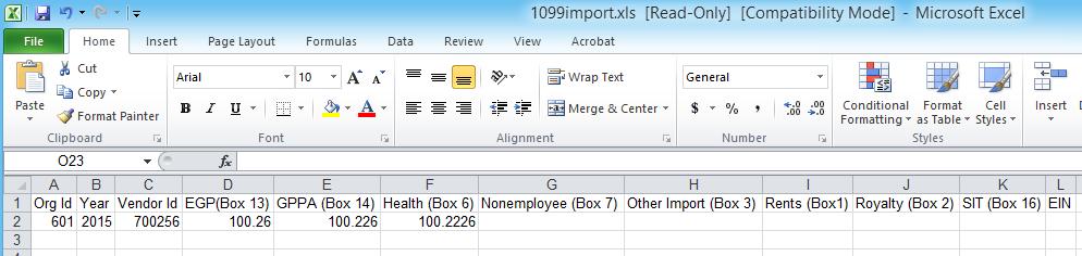 Importing 1099 Amounts This feature can be used to import vendors and amounts that were paid outside of Escape but need to be included in the 1099 process, such as payments for ASB (Associated