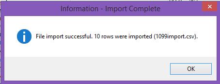 Import CVS file into Escape Rules to remember 1.