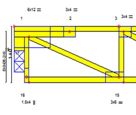13. Top chord bearing floor trusses. When using top chord bearing floor trusses, it will usually be required to have a double top chord above the bearing.