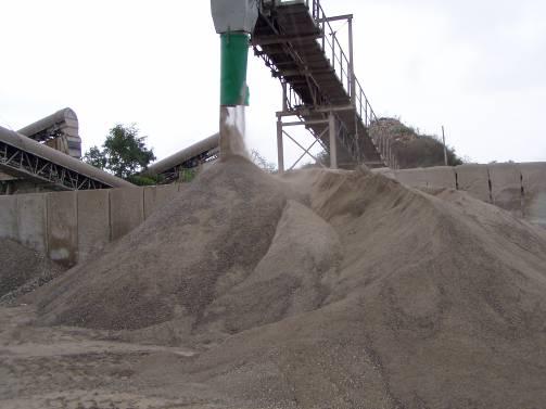 Alternative raw material - example concrete crusher sand Demands on physical
