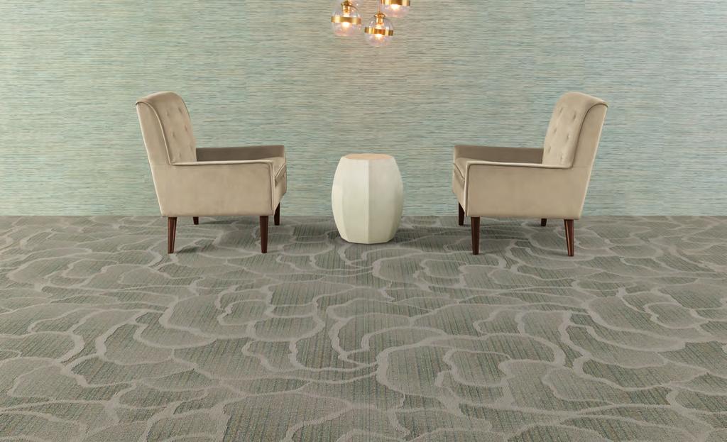 Coordinating Tile & Broadloom The Terasu resilient collection can be used with the Terasu carpet collection to create