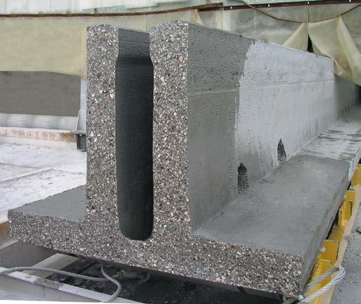 DIMENSIONS CAN BE CUSTOMISED Inverted double T panels are prestressed concrete