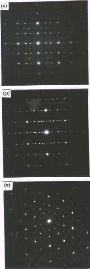 Fig. 5 Electron diffraction patterns of Al 70 Ni 24 Fe 6 corresponding to decagonal phase ( a) taken with the