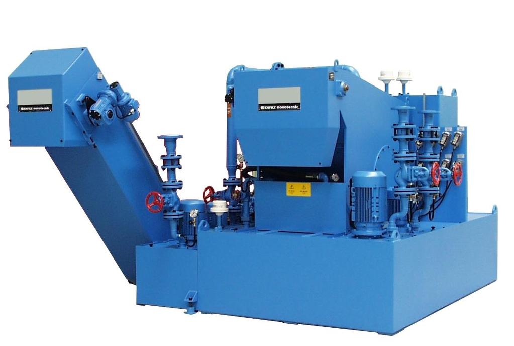 PRODUCT RANGE TA: ROTARY DRUM VACUUM FILTER Filtration of small flow rates of: Emulsion and synthetic dissolutions.